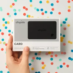Chipolo - Bluetooth Tracker - Card - Charcoal - 1-pack - Apple Find My & Google Find Hub - 110 Db