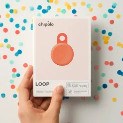 Chipolo - Bluetooth Tracker - Loop - Coral - 1-pack - Apple Find My & Google Find Hub - 125 Db