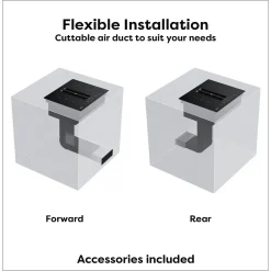 CIARRA Inbouw Inductiekookplaat met Afzuiging - 60 cm - 4 Zones met Flexzone - Boost CBBEH594BBF