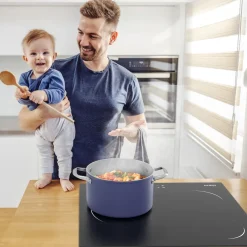 CIARRA Inbouw Inductiekookplaat 60cm - 3 Zones Touchbediening - 9 Standen 6200W VM3BIH-C