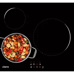 CIARRA Inbouw Inductiekookplaat 60cm - 3 Zones Touchbediening - 9 Standen 6200W VM3BIH-C