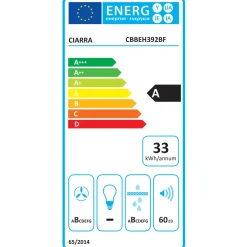 CIARRA Inductiekookplaat met afzuigkap - 2 zones met Flexzone - Boost - Timer 3565W CBBEH392BF