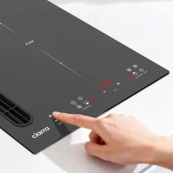 CIARRA Inductiekookplaat met afzuigkap - 2 zones met Flexzone - Boost - Timer 3565W CBBEH392BF