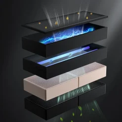 CIARRA Inductiekookplaat met afzuigkap - 2 zones met Flexzone - Boost - Timer 3565W CBBEH392BF