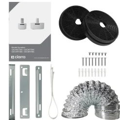 CIARRA Schuine Afzuigkap 90 cm - A+++ 650 m³/u - Wifi & Touch Control Wandkap VM9736KW