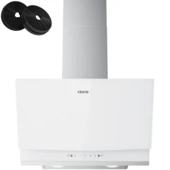 CIARRA Schuine Afzuigkap 60cm - A+++ 710 m³/u - Touch- & Gebaarbediening Glas Wit CBCW6736A