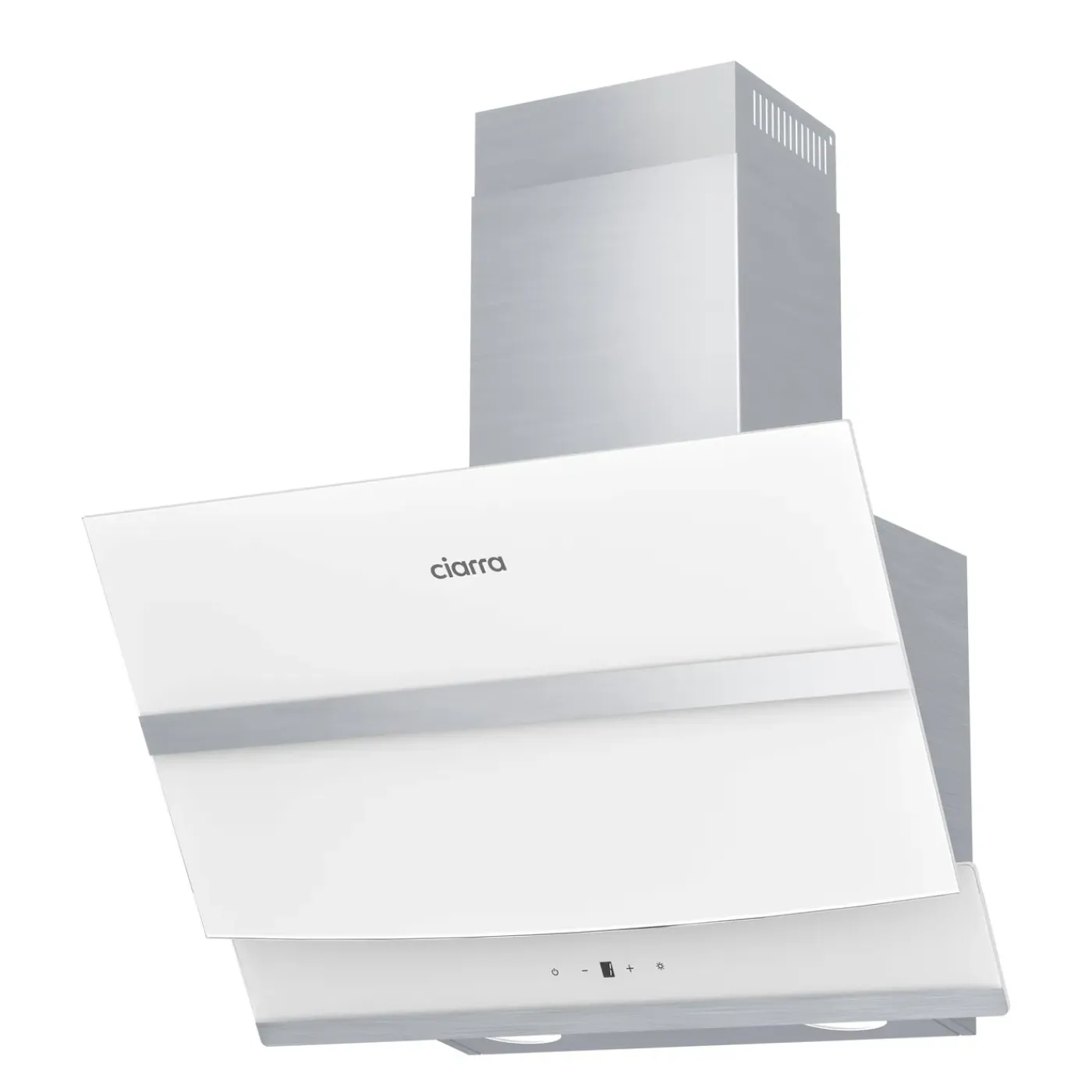 CIARRA Schuine Afzuigkap 60cm - A+++ 650 m³/u Wifi-app & Touch Control - Booster Wit CA6736NW