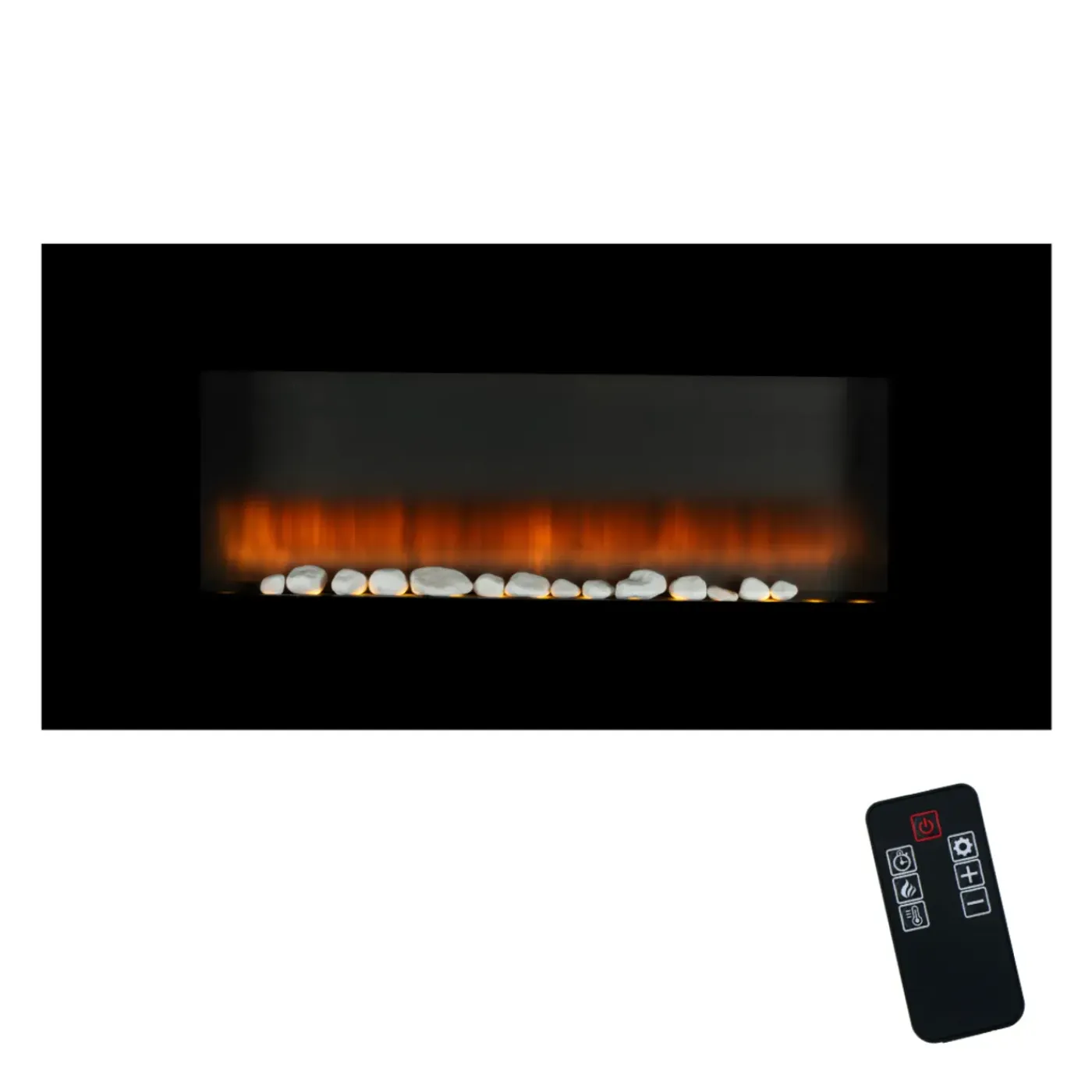 Classic Fire Electrisch 105x48x12cm Zwart