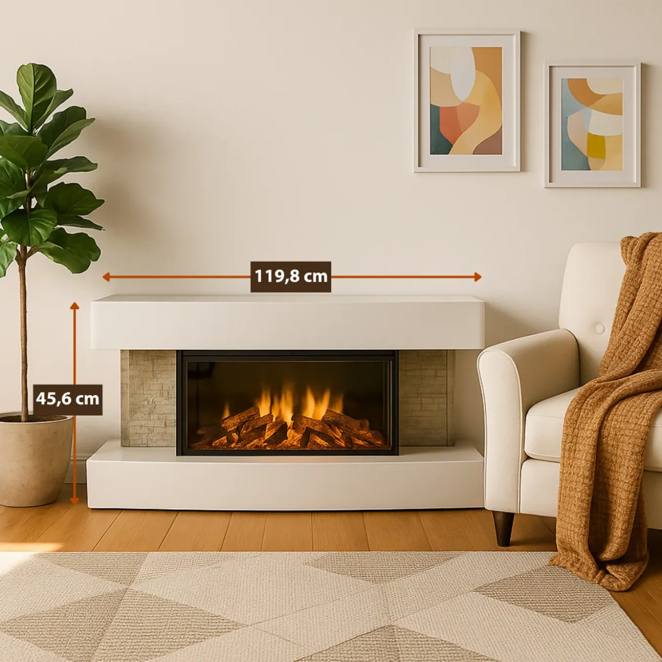 Classic Fire Sfeerhaard Elektrisch Montreal 2000w