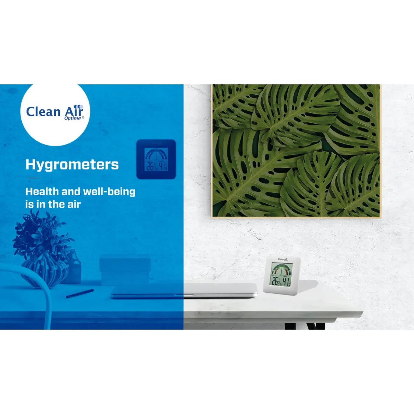 Clean Air Optima - Hygrometer En Thermometer Ht-01w