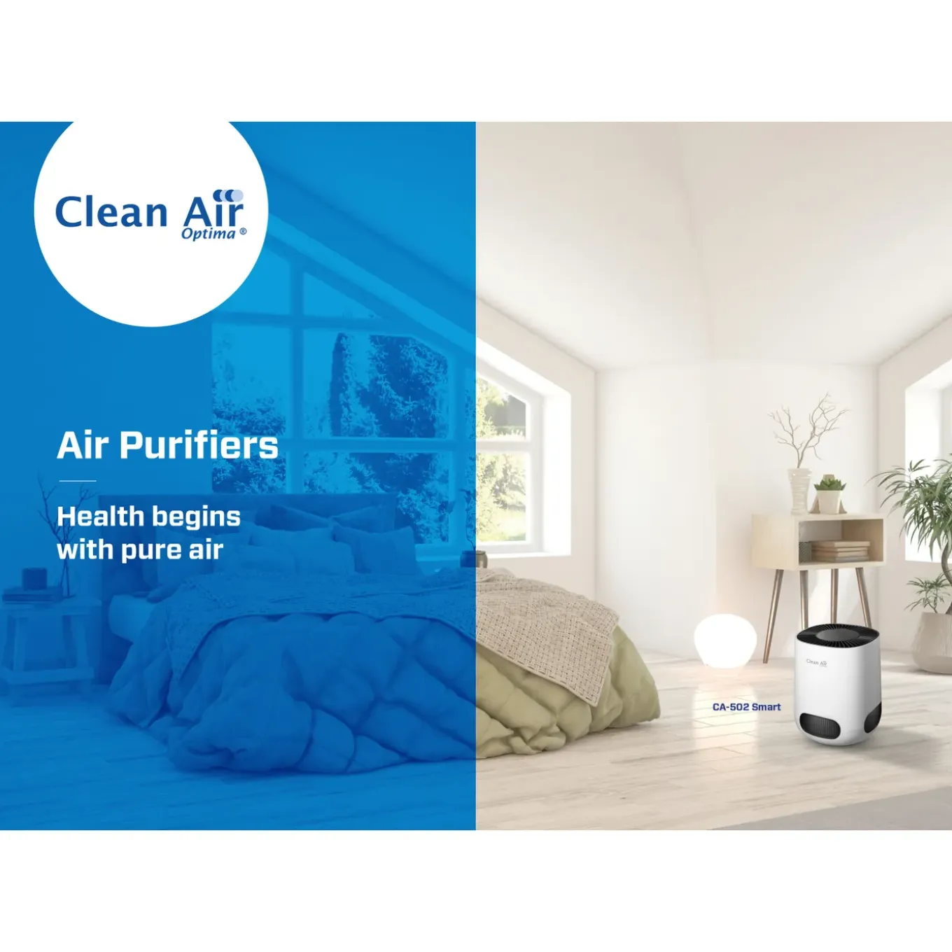Clean Air Optima - Intelligente Hepa Ionisator Luchtreiniger Ca-502 Desktop Smart