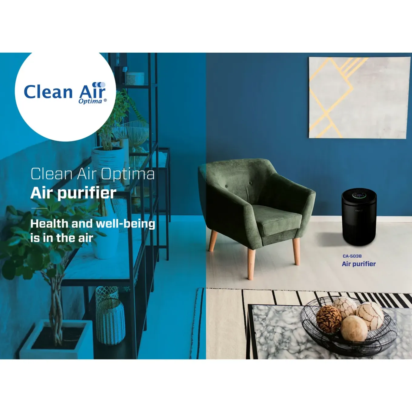 Clean Air Optima - Intelligente Luchtreiniger Ca-503b Compact Smart - Tot 30m² / 75m³