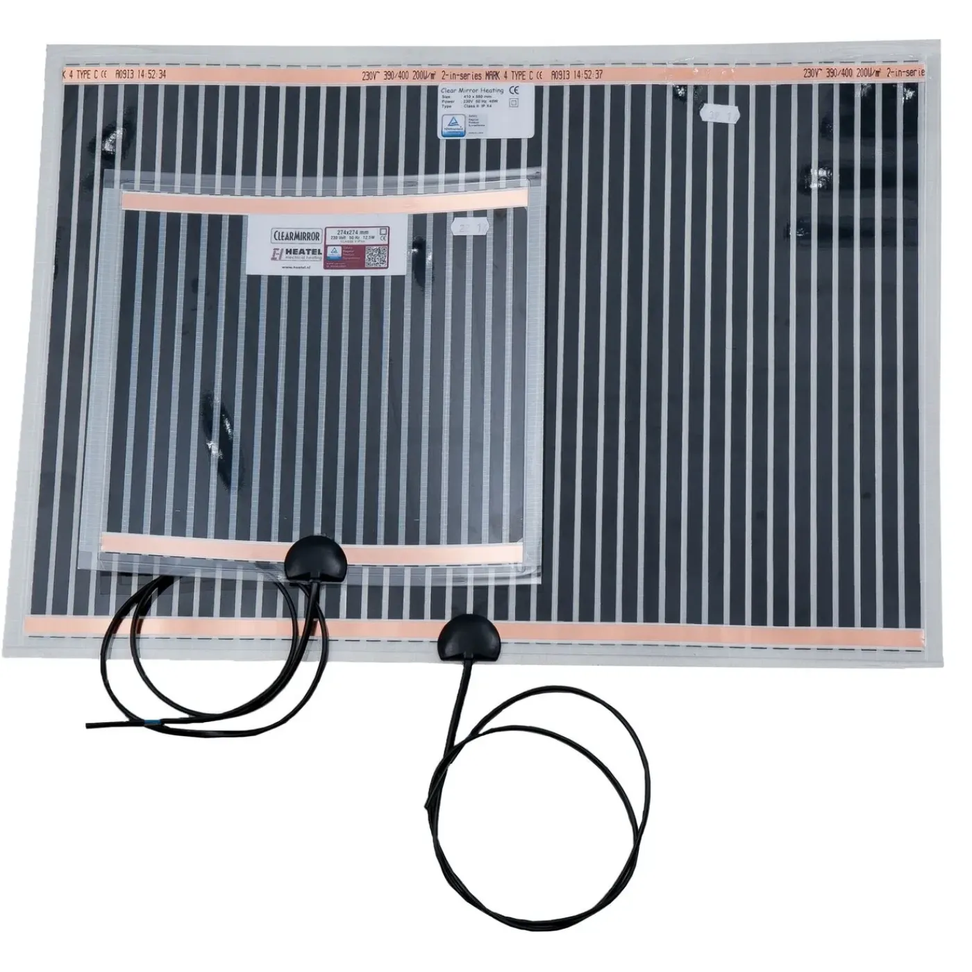 Clearmirror - Spiegelverwarming - 55 X 80 Cm - Zelfklevend - Geen Beslagen Spiegel Meer