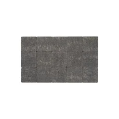 Cobo Garden Klinker - Beton Getrommeld - Zwart - 15x15x6cm - 0,02m²