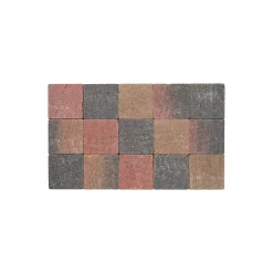 Cobo Garden Klinker - Getrommeld Beton - Herfstkleur Bruin-Rood-Zwart - 15x15x6cm - 0,023m²