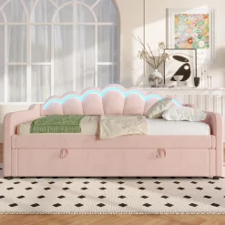 CollaHausse Bed-rosa-90x200cm-opbergruimte Stevig Design