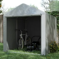CollaHausse Fietsenstalling Motorstalling - Lichtgrijs - 160x200 Cm - Waterdicht Uv - Bestendig