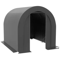 Collahausse Fietstent Opbergtent - Pe Dekzeil Metaal - 240x180x190 Cm - Donkergrijs