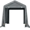 Collahausse Garage Tent - Grijs - 280x240x240 Cm - Metaal Pe Stof Auto Motor Opslag