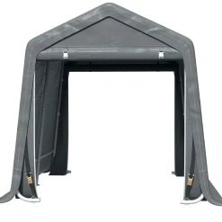 Collahausse Garage Tent - Grijs - 280x240x240 Cm - Metaal Pe Stof Auto Motor Opslag