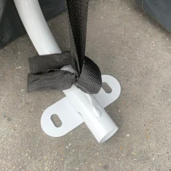 CollaHausse Garagetent - Grijs - 2.4x2m - Metaal Pe Voertuig Fiets Opslag