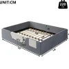 Collahausse Gestoffeerd Bed-grijs-140x190 Cm-opbergruimte Stevig