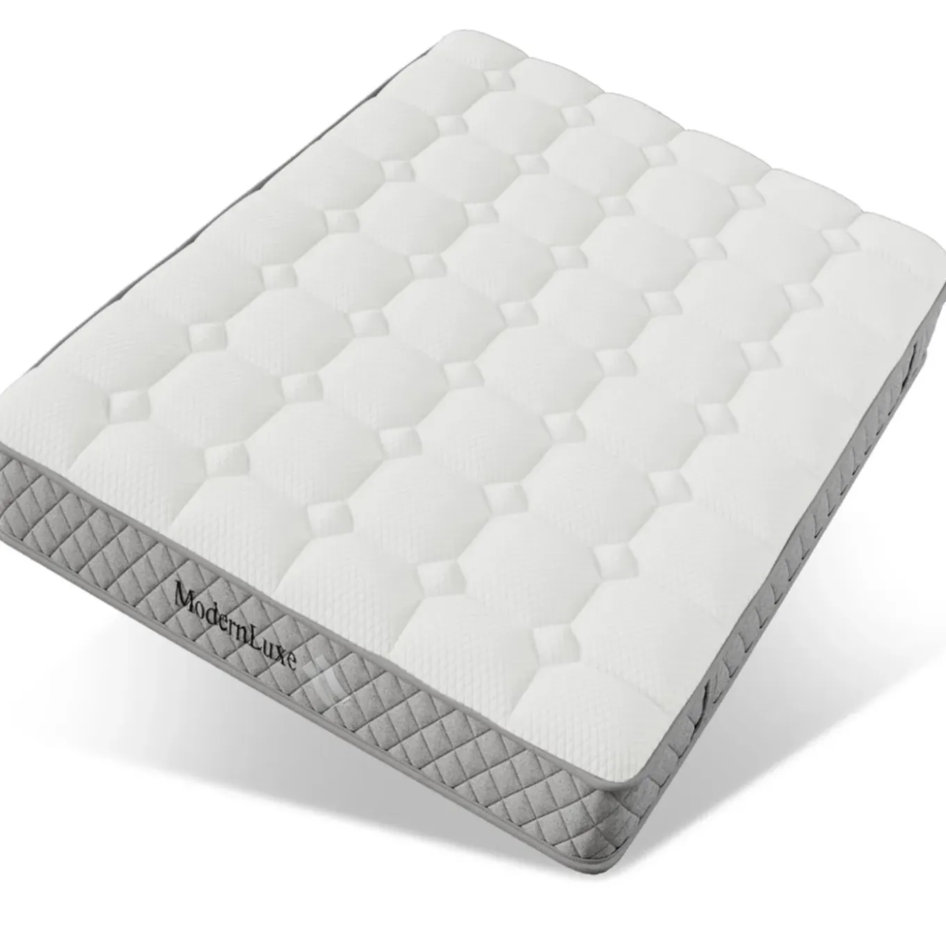 Collahausse Gestoft Bed-donkergrijs-140x200cm-met Matras Lattenbodem Hoofdbord Tweepersoonsbed