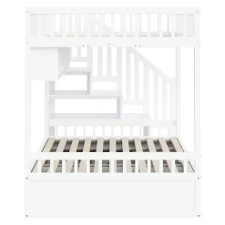 CollaHausse Hoogslaper-wit-140x200 Cm-opbergruimte Hout