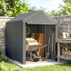 CollaHausse Opbergtent - Gegalvaniseerd Metaal - 1,2x1,8 M - Grote Deur Draagbaar
