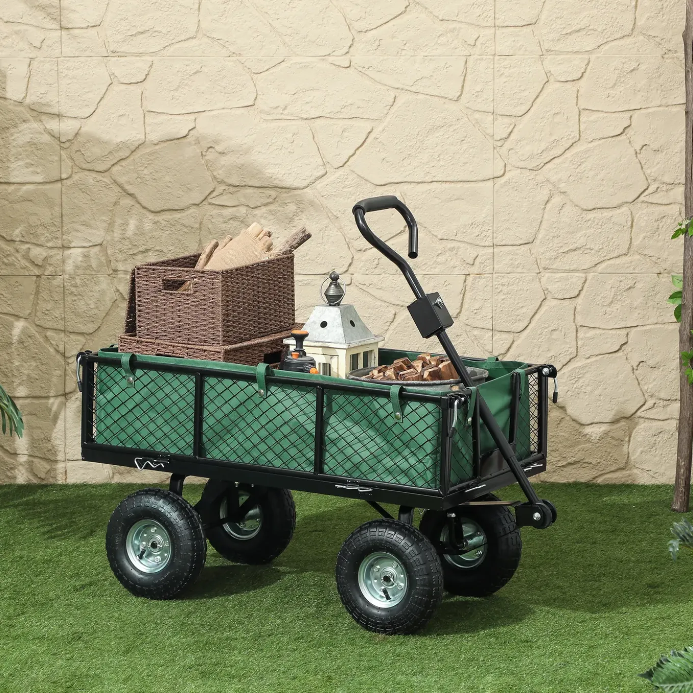 Collahausse Tuinkar - Groen - 114l - 105x51x54cm