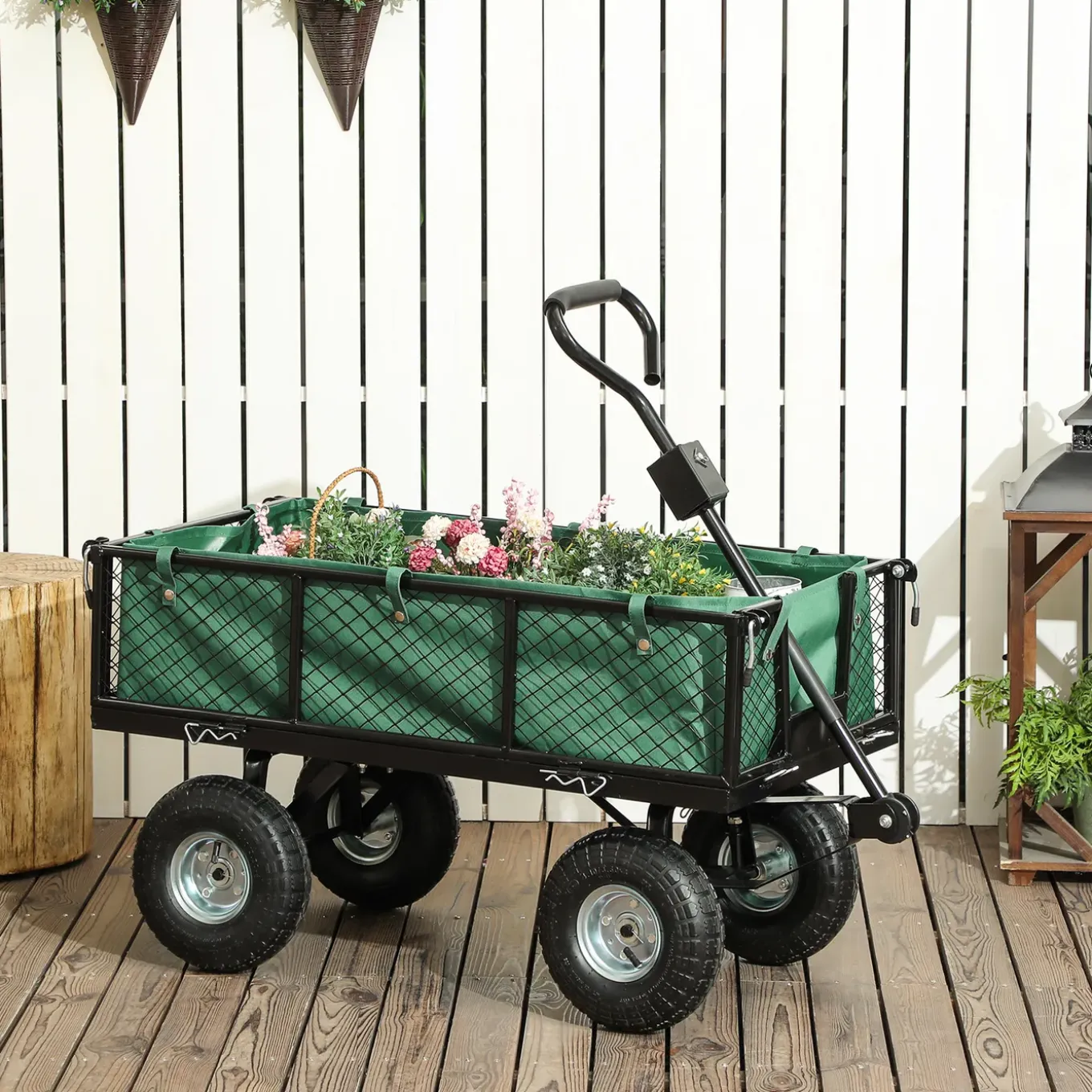 Collahausse Tuinkar - Groen - 114l - 105x51x54cm