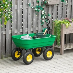 Collahausse Tuinkar - Groen - 125l - 118x58x102cm