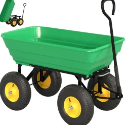 CollaHausse Tuinkar - Groen - 75l - 109x52x94cm