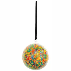 Colorations Vulbaar Ornament Transparante Bal, Set van 12