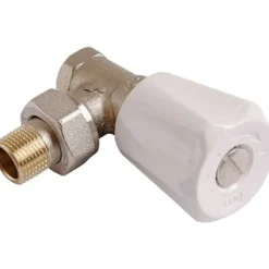 COMAP - Vernikkelde Hoekstopkraan - Voor 3/4'' Radiator, In Messing - Diam.. : 3/4" (20x27 Mm)