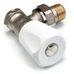 COMAP - Vernikkelde Hoekstopkraan - Voor 3/4'' Radiator, In Messing - Diam.. : 3/4" (20x27 Mm)
