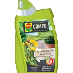 Compo Anti-Onkruid & Anti-Mos Concentraat - Voor Paden en Terrassen - 1L voor 110m²