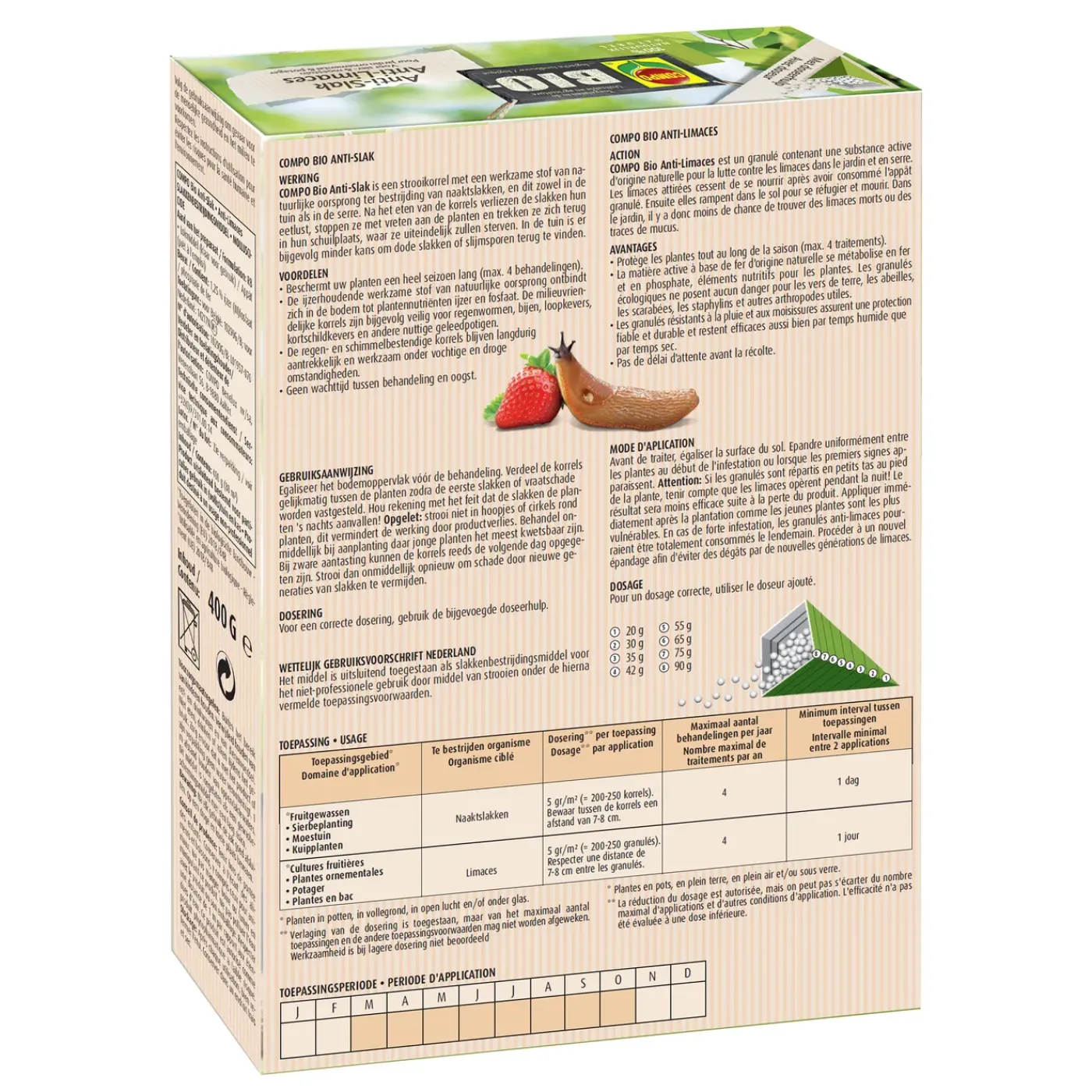 Compo Anti-Slak - 0,4kg voor 80m²