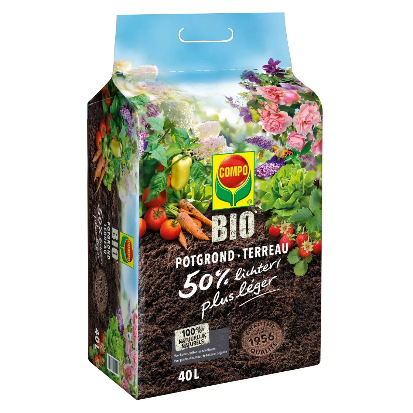 Compo Bio potgrond ca. 50% Lichter 40L