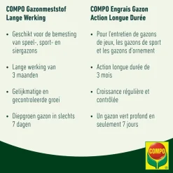 Compo gazonmeststof Lange Werking 1,5kg - 60m²