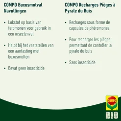 Compo Navulling Buxusmotval - 3 Stuk voor 180m²