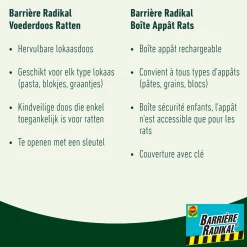 Compo Radikal Voederdoos - Tegen Ratten - 1 stuk