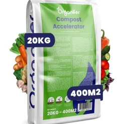 Organifer Compostversneller Voor Hoogwaardige Compost In Minder Tijd - 20 Kg / 100-400 M² Of 20 M³ -