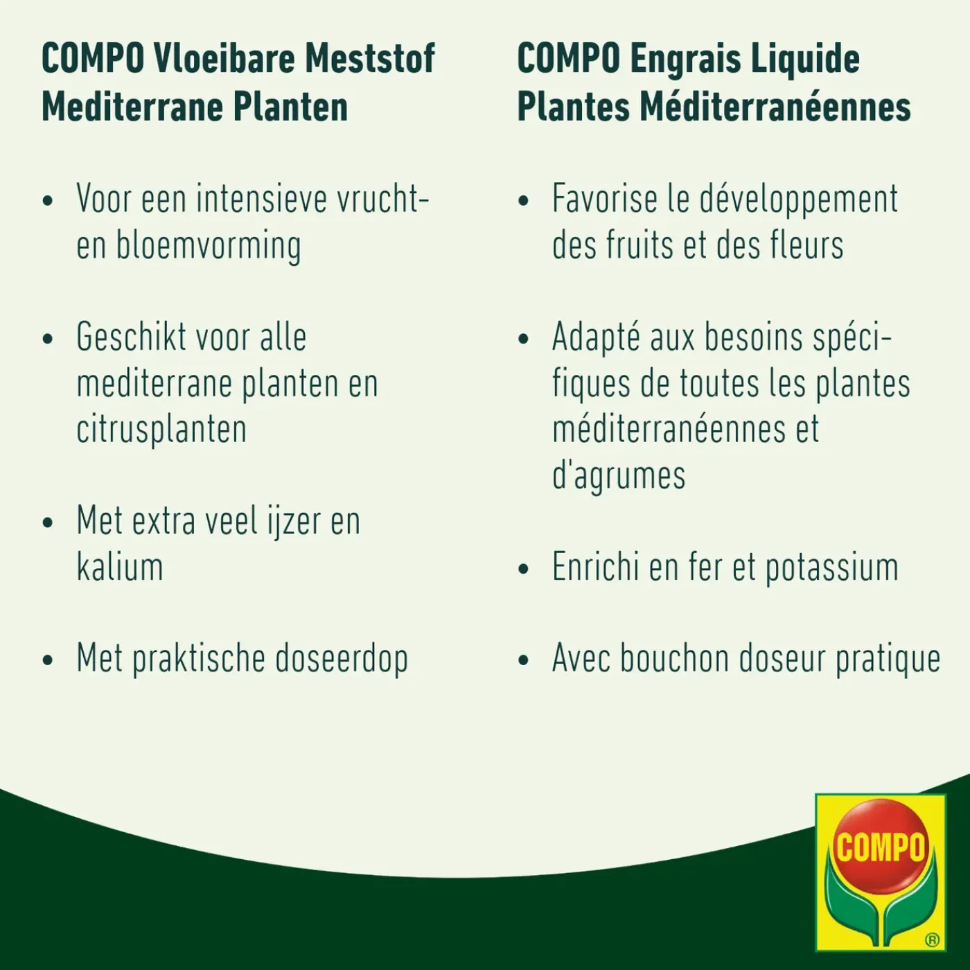 Compo vloeibare meststof mediteraan 1L