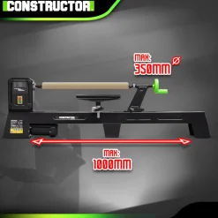 Constructor - Houtdraaibank 400w - 1000mm - Constructor