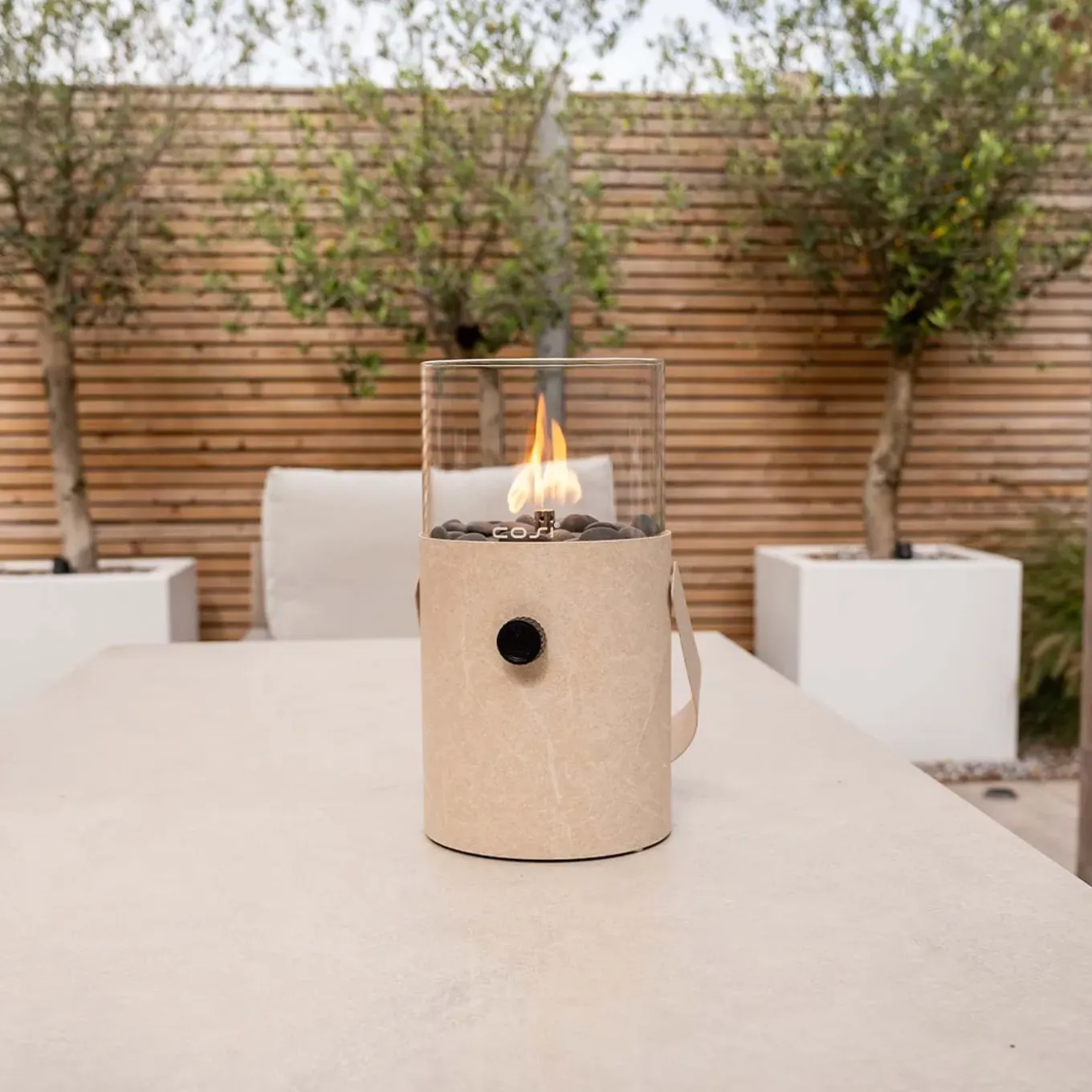 Cosi Fires Gaslantaarn Cosiscoop Original D16x30 Cm - Marble Stone