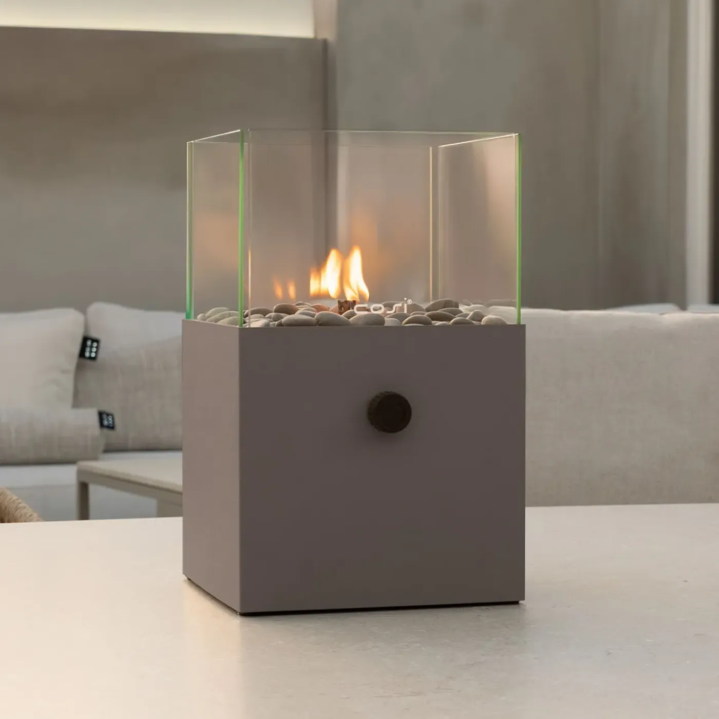 Cosi Fires Gaslantaarn Cosiscoop Square 20 X 20 X 32,5 Cm - Clay