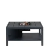 Cosiflow square gas vuurtafel - anthracite - 100 x 100 x 50 cm