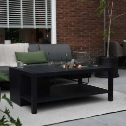 Cosiflow square gas vuurtafel - anthracite - 100 x 100 x 50 cm