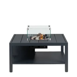 Cosiflow square gas vuurtafel - anthracite - 100 x 100 x 50 cm